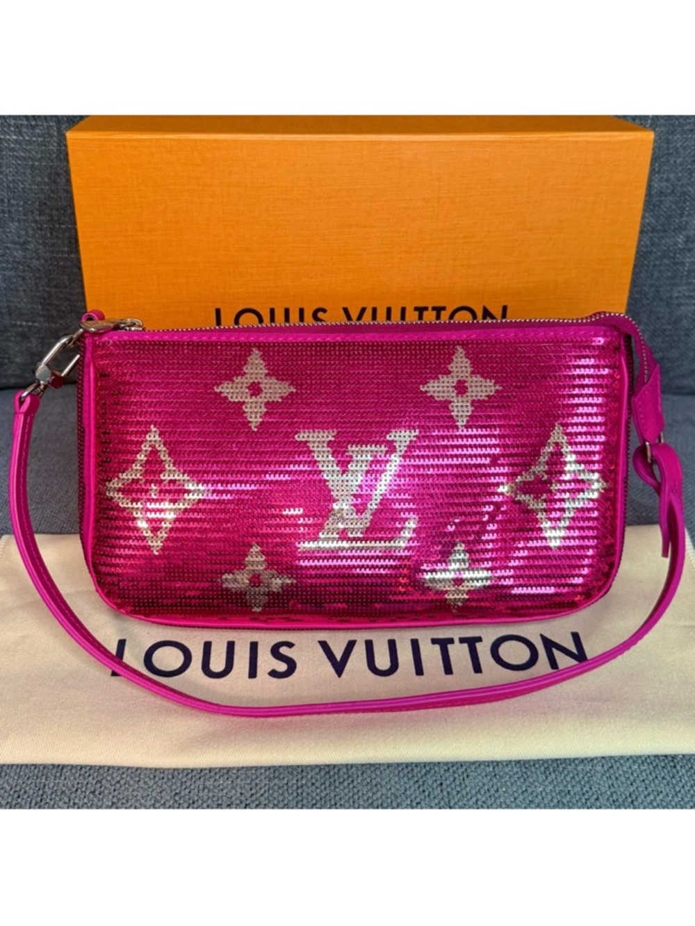 Louis Vuitton pochette accessories sequins Giant monogram LIMITED EDITION